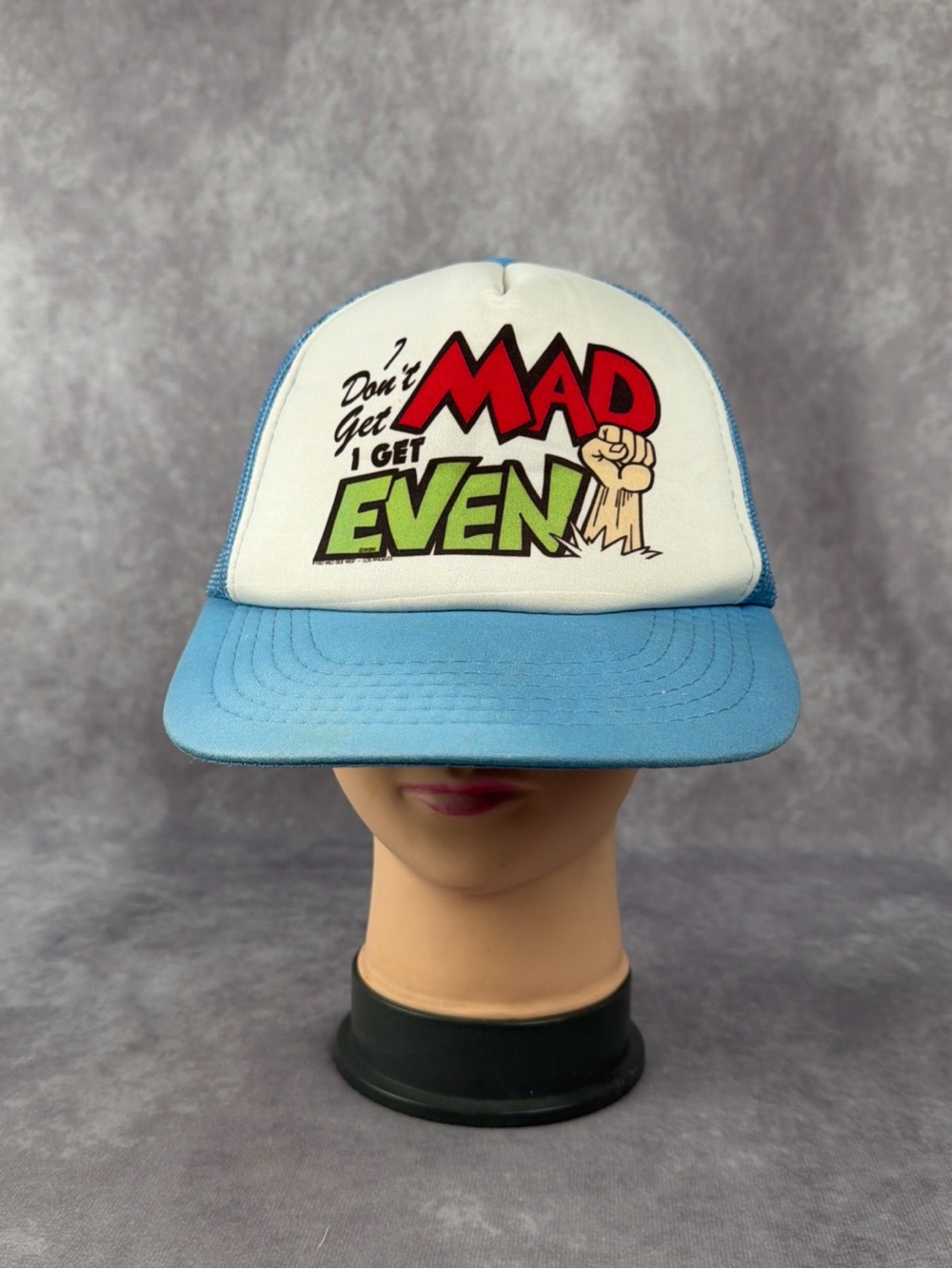 1983 Wild Side West Los Angeles Trucker Hat I Don't Get Mad I Get Even Snapback